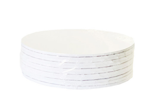 (Pack of 10) 8 inch 1/4 round cake board